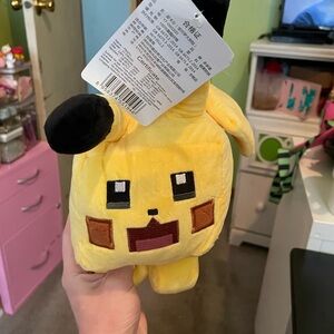 Pokémon Minecraft pikachu plush
